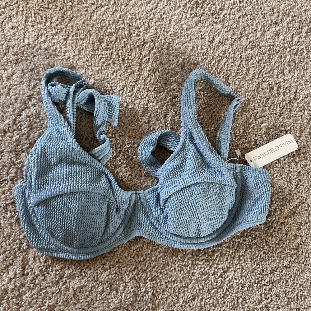 Blue Bikini Top by Somerfield Swim